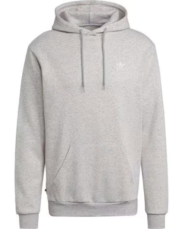 ADIDAS FELPA CON CAPPUCCIO ADIDAS ESSENTIALS DA UOMO GRIS