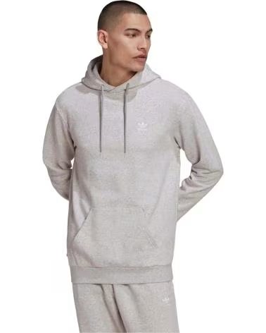 ADIDAS FELPA CON CAPPUCCIO ADIDAS ESSENTIALS DA UOMO GRIS