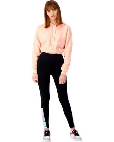 CHAMPION SUDADERA CON CAPUCHA CHAMPION CROPPED PARA MUJER ROSA
