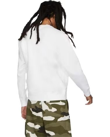NIKE SUDADERA SPORTSWEAR CLUB FLEECE BV2662 BLANCO