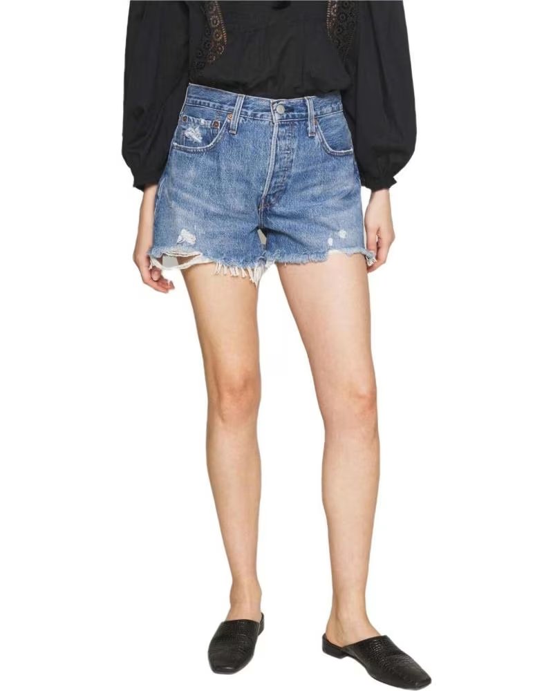 PANTALONES CORTOS VAQUEROS LEVIS PARA MUJER AZUL