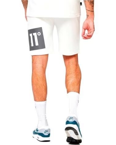 11 DEGREES 11 DEGREES BOX GRAPHIC SWEAT SHORTS BLANCOS BLANCO