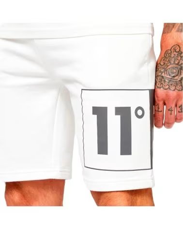 11 DEGREES 11 DEGREES BOX GRAPHIC SWEAT SHORTS BLANCOS BLANCO