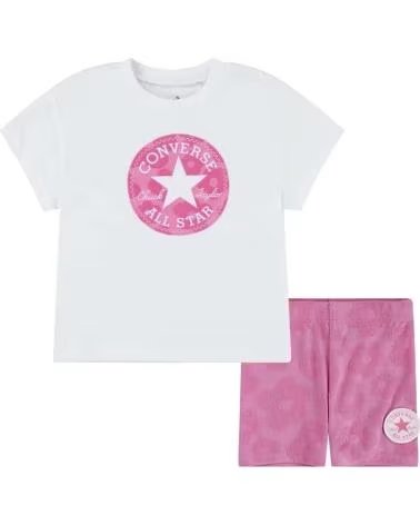 CONVERSE CONJUNTO CONVERSE T-SHIRT E CALÇÕES PARA CRIANÇAS MULTICOLOR