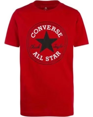 CONVERSE CAMISETA CONVERSE ALL STAR VERMELHA MANGA CURTA UNISSEX PARA CRIANÇAS ROJO