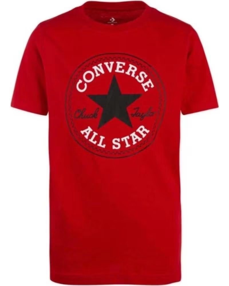 CONVERSE CAMISETA CONVERSE ALL STAR VERMELHA MANGA CURTA UNISSEX PARA CRIANÇAS ROJO