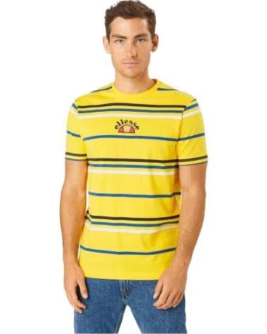 ELLESSE T-SHIRT A MANICHE CORTE A RIGHE ELLESSE DA UOMO AMARILLO