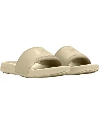 UNDER ARMOUR CHANCLAS EN PARA MUJER BEIGE