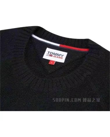 TOMMY HILFIGER MAGLIONE IN MAGLIA TOMMY HILFIGER DA UOMO NEGRO