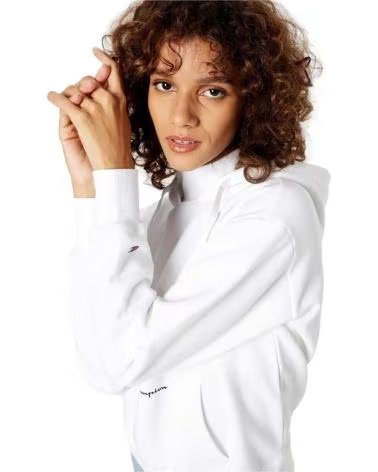 CHAMPION FELPA CON CAPPUCCIO CHAMPION DA DONNA BLANCO