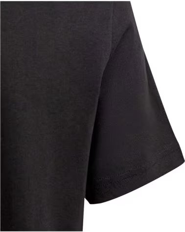 ADIDAS CAMISETA ADIDAS DE MANGA CURTA COM LOGO REPETIDO PARA CRIANÇAS UNISSEX NEGRO