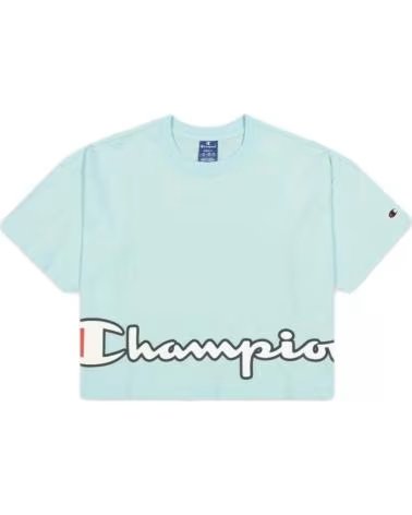 CHAMPION T-SHIRT COURT CHAMPION À LOGO POUR FEMME AZUL