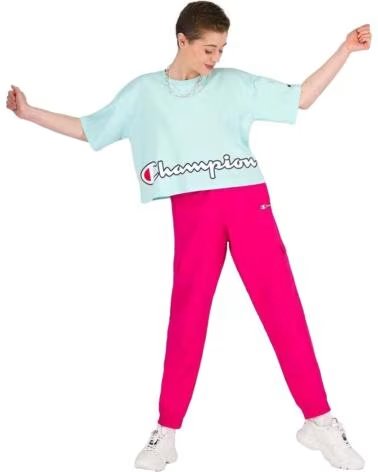 CHAMPION T-SHIRT COURT CHAMPION À LOGO POUR FEMME AZUL