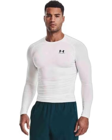 UNDER ARMOUR CAMISETA DE MANGA LARGA 1361524-100 EN PARA HOMBRE BLANCO