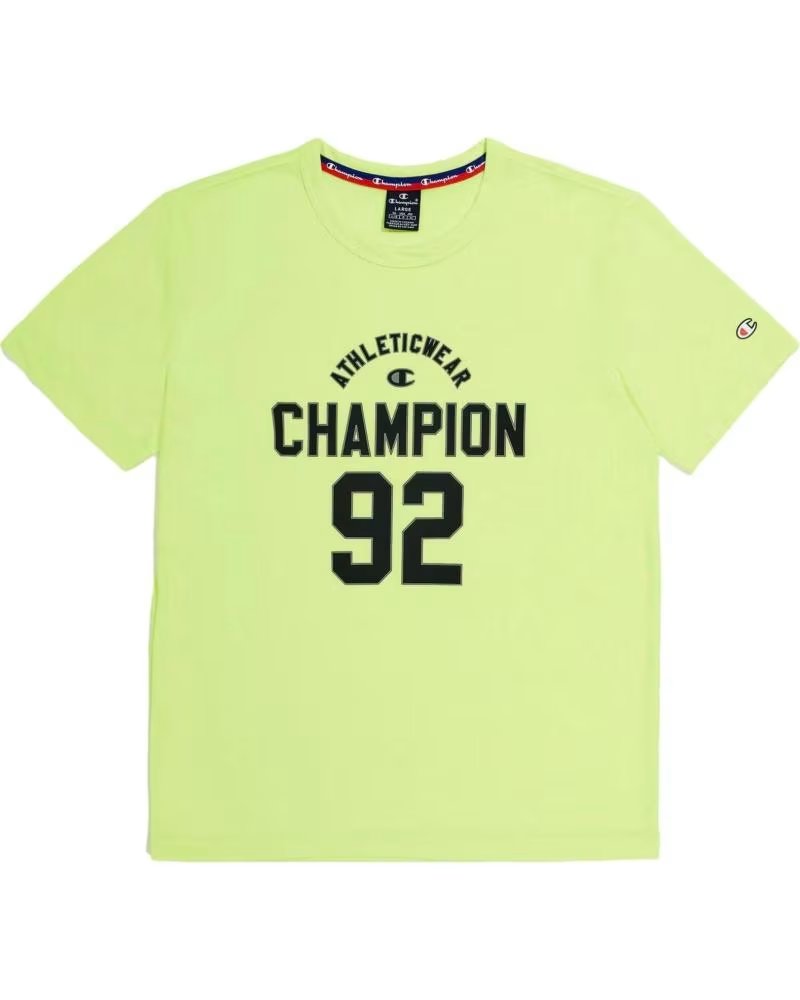 CHAMPION CAMISETA DE MANGA CORTA EN PARA HOMBRE AMARILLO