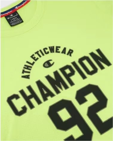 CHAMPION CAMISETA DE MANGA CORTA EN PARA HOMBRE AMARILLO