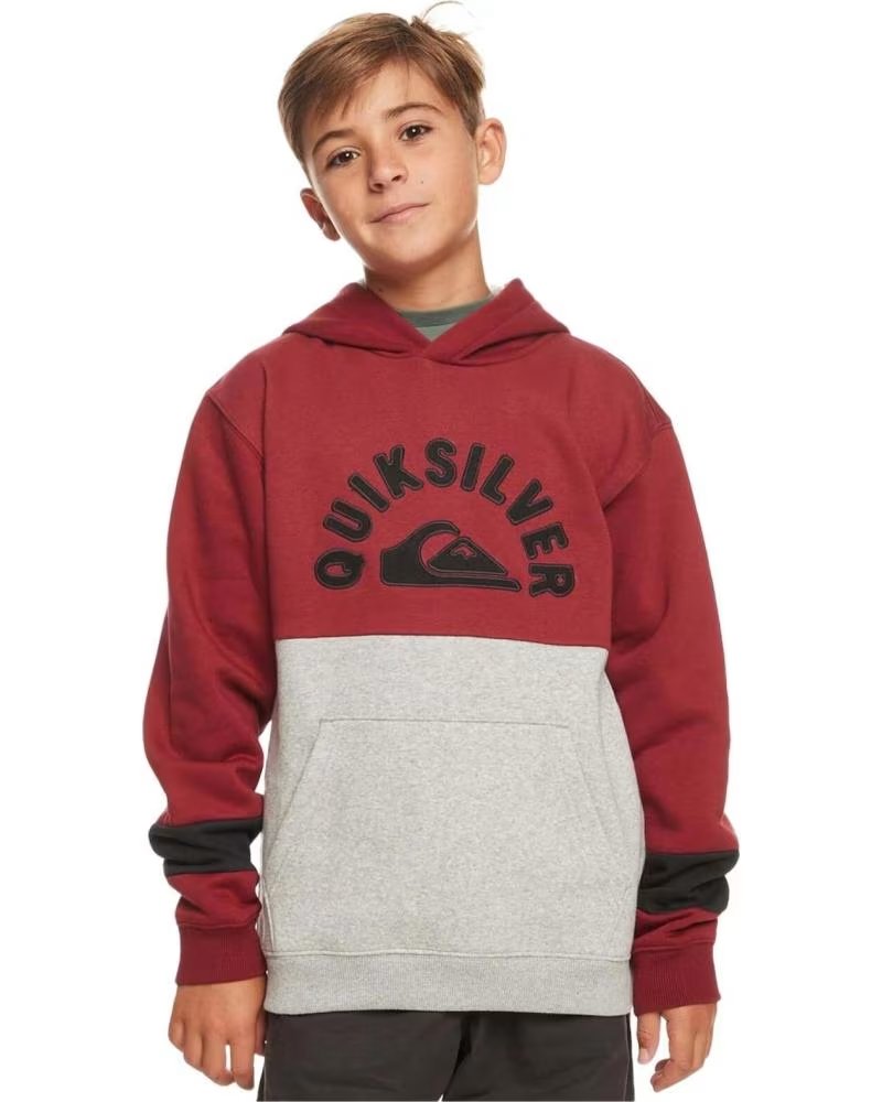 QUIKSILVER SUDADERA CON CAPUCHA EN PARA NINOS UNISEX ROJO