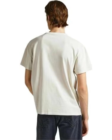 PEPE JEANS CAMISETA PEPE JEANS MASCULINA DE MANGA CURTA COM BOLSO BLANCO