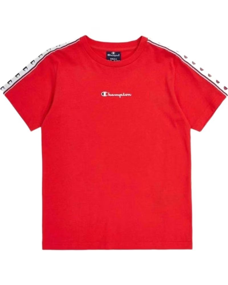CHAMPION MAGLIETTA CHAMPION LEGACY TAPE ROSSA ROJO