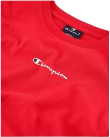 CHAMPION MAGLIETTA CHAMPION LEGACY TAPE ROSSA ROJO