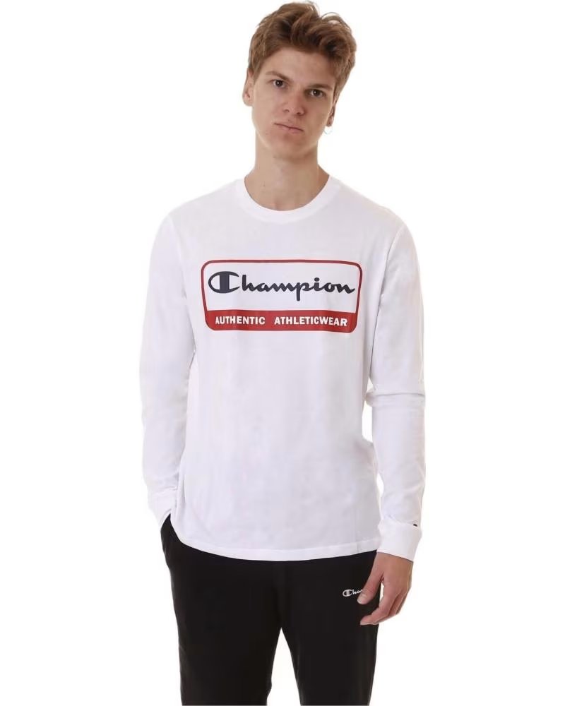 CHAMPION CHAMPION LANGARMSHIRT FÜR HERREN BLANCO