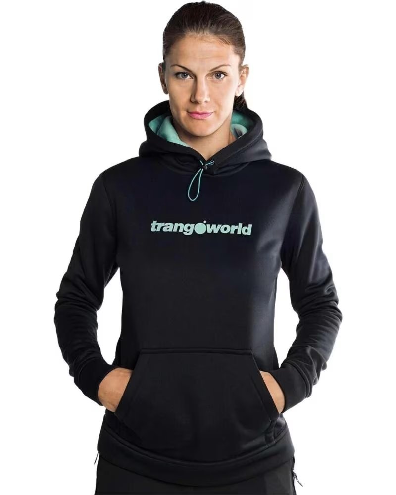 TRANGOWORLD MOLETOM COM CAPUZ TRANGOWORLD FEMININO NEGRO