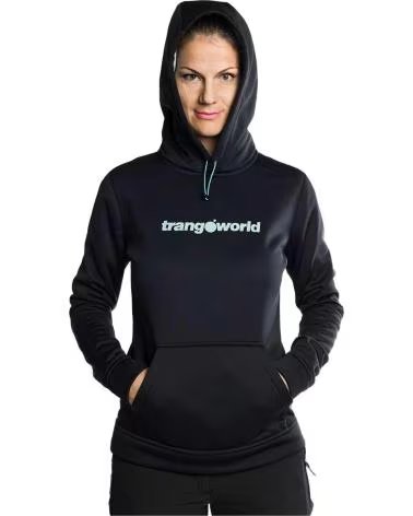 TRANGOWORLD MOLETOM COM CAPUZ TRANGOWORLD FEMININO NEGRO
