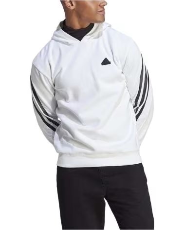 ADIDAS MOLETOM COM CAPUZ ADIDAS FUTURE ICONS 3-STRIPES MASCULINO BLANCO