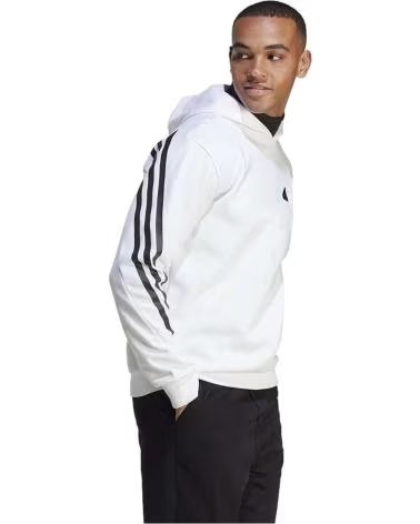 ADIDAS MOLETOM COM CAPUZ ADIDAS FUTURE ICONS 3-STRIPES MASCULINO BLANCO