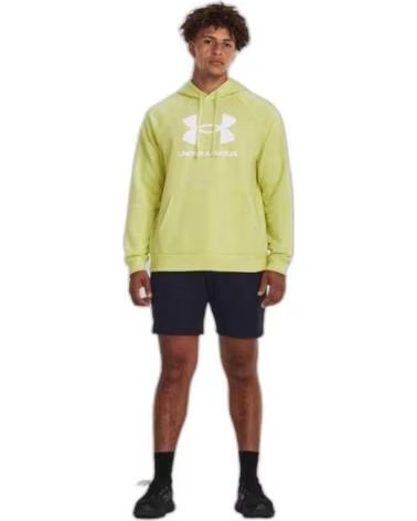 UNDER ARMOUR SUDADERA CON CAPUCHA Y LOGO GRANDE UNDER ARMOUR PARA HOMBRE VERDE
