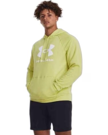 UNDER ARMOUR SUDADERA CON CAPUCHA Y LOGO GRANDE UNDER ARMOUR PARA HOMBRE VERDE
