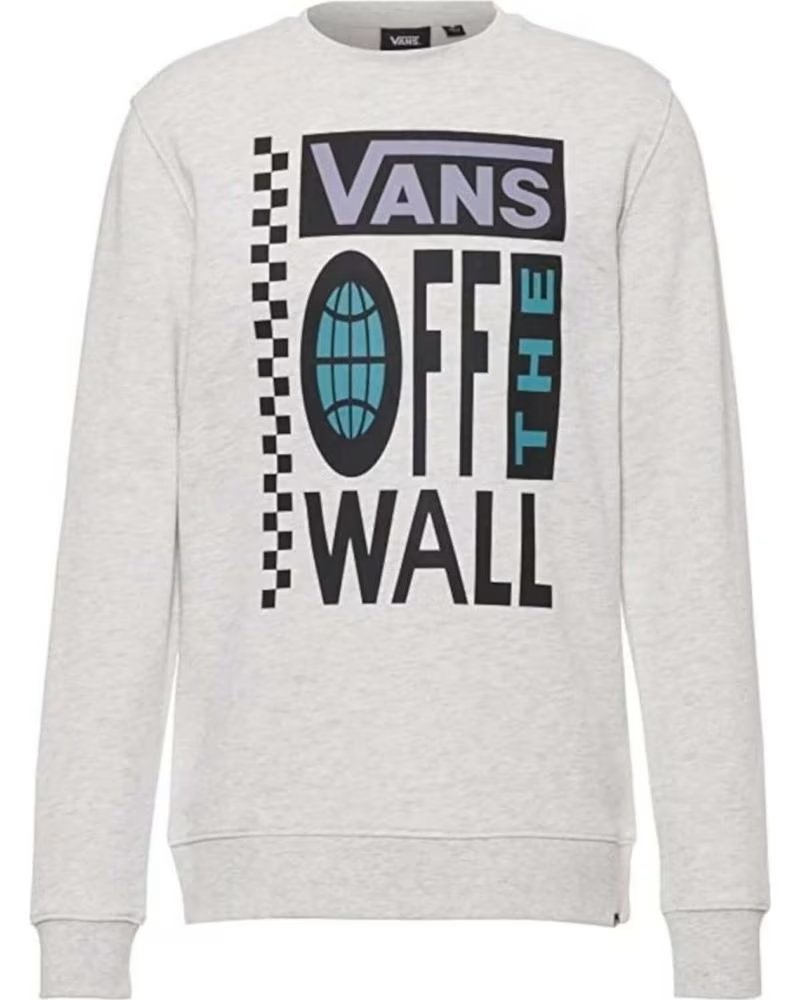 VANS OFF THE WALL FELPA VANS OFF THE WALL DA UOMO BLANCO