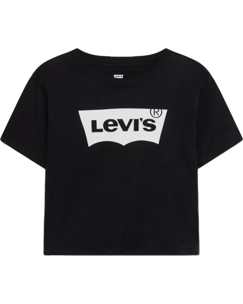 LEVIS T-SHIRT LEVI´S À MANCHES COURTES AVEC LOGO POUR ENFANT UNISEXE NEGRO