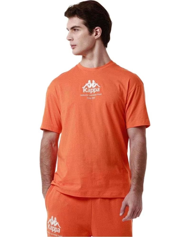 KAPPA CAMISETA DE MANGA CORTA EN PARA HOMBRE NARANJA