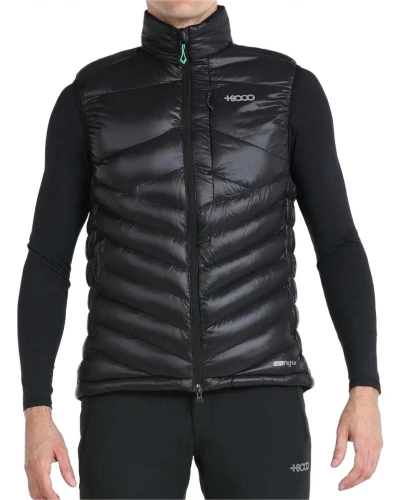 8000 GILET MATELASSÉ NOIR POUR HOMME NEGRO