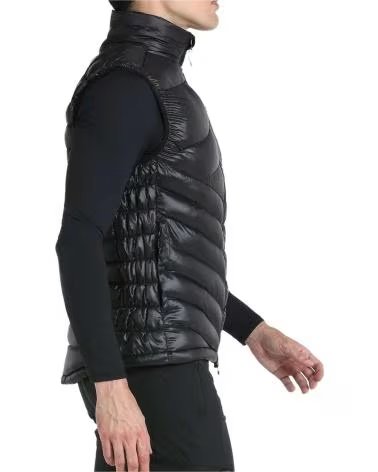 8000 GILET MATELASSÉ NOIR POUR HOMME NEGRO