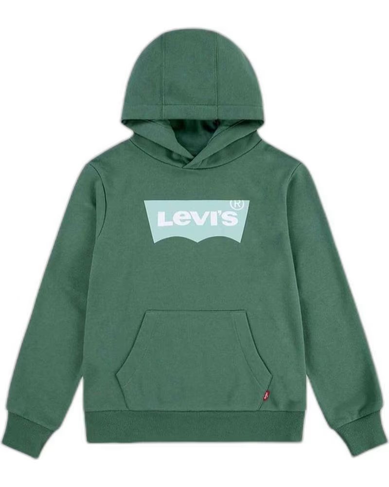 LEVIS SWEAT À CAPUCHE LEVI´S VERT UNISEXE POUR ENFANT VERDE