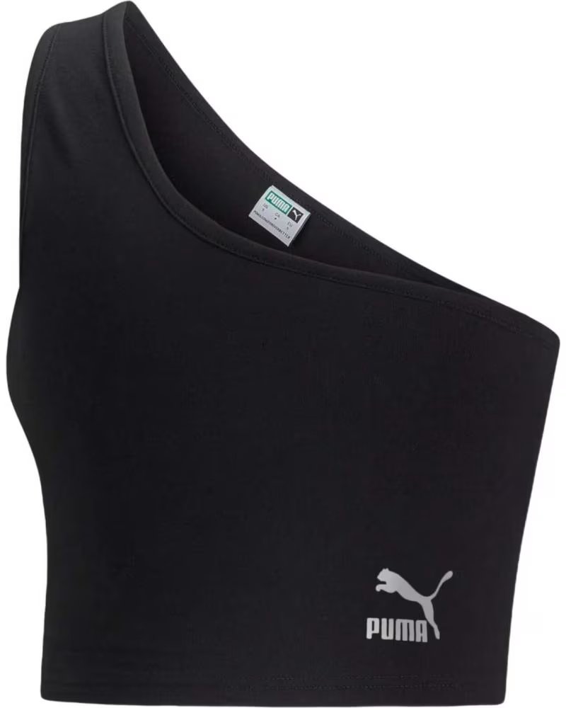 PUMA PUMA TOP ASSIMÉTRICO FEMININO PRETO NEGRO