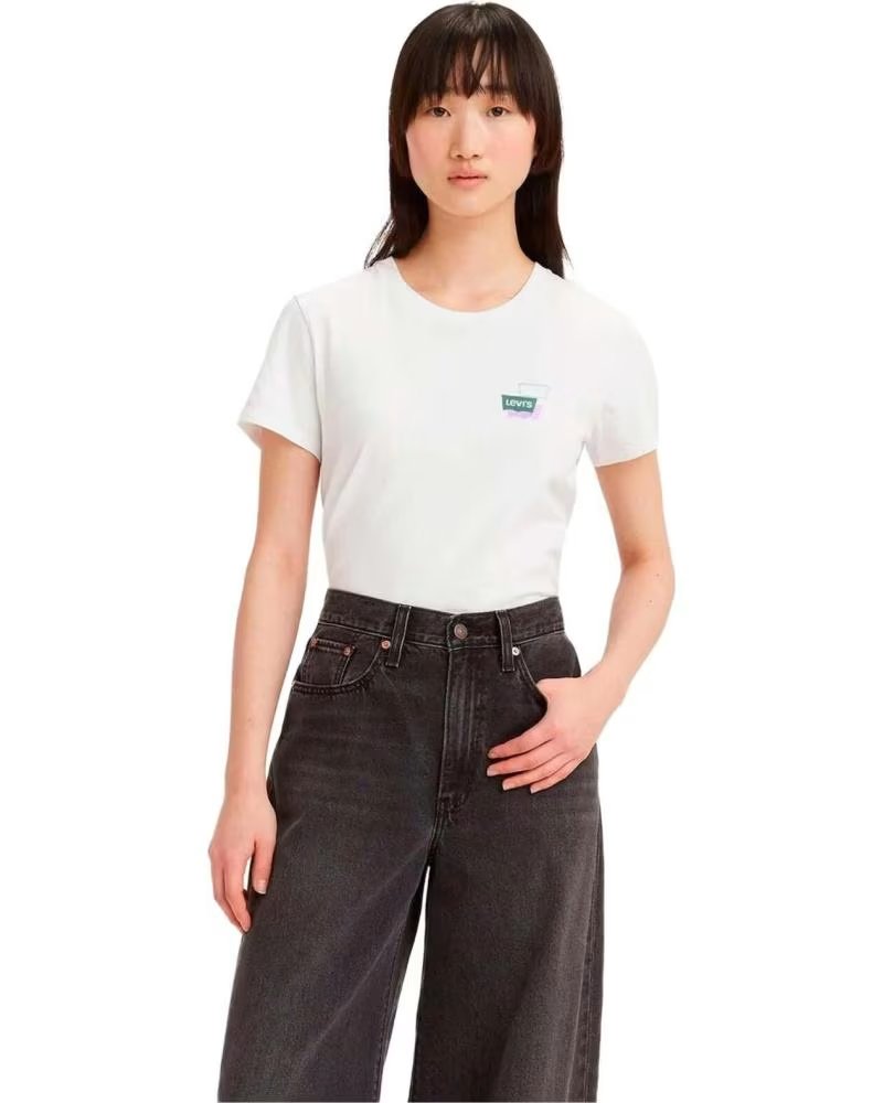 LEVIS CAMISETA LEVI´S DE MANGA CORTA PARA MUJER BLANCO