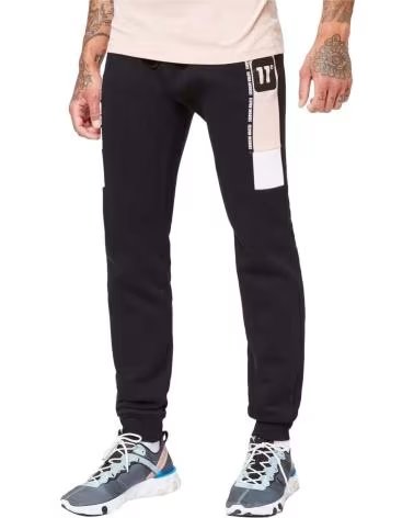 11 DEGREES PANTALONI 11 DEGREES COLOUR BLOCK TAPED R NERI NEGRO
