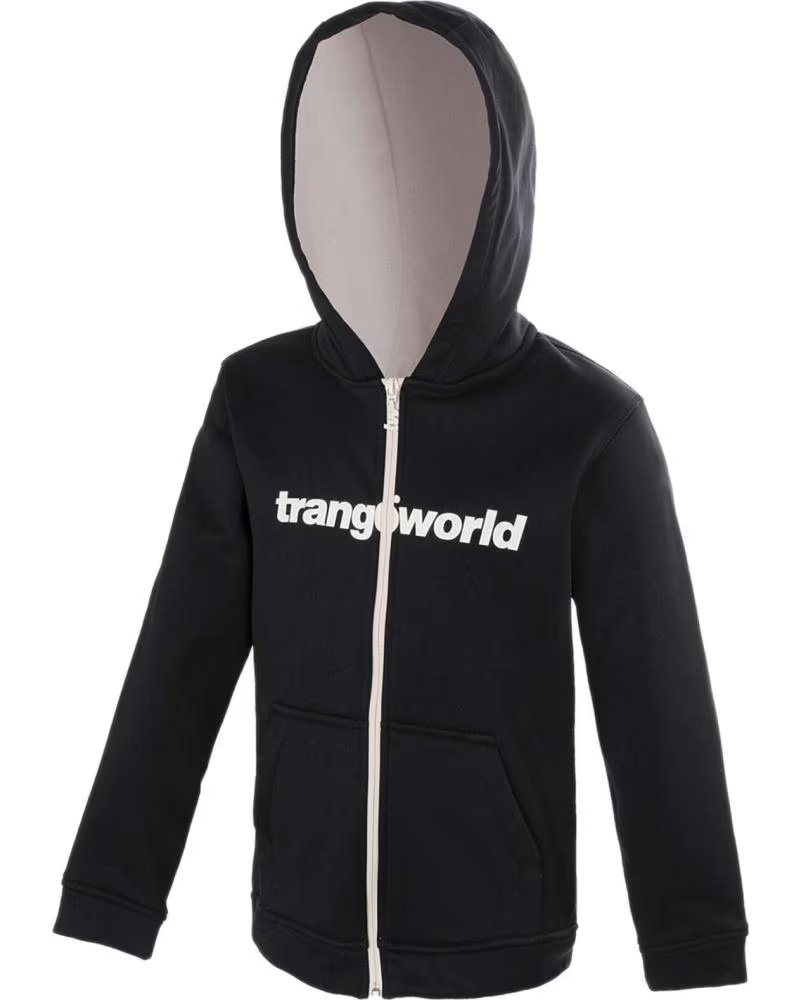 TRANGOWORLD GIACCA CON ZIP PER BAMBINI NEGRO