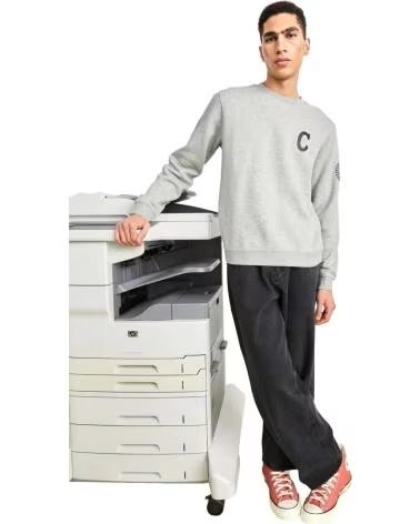 CONVERSE SUDADERA CONVERSE CHUCK TAYLOR PARA HOMBRE GRIS GRIS