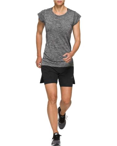 ASICS CAMISETA TÉCNICA ASICS MANGA CORTA GRIS