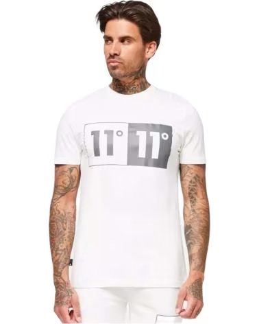 11 DEGREES CAMISETA DE MANGA CORTA 11 DEGREES BOX GRAPHIC BLANCA BLANCO