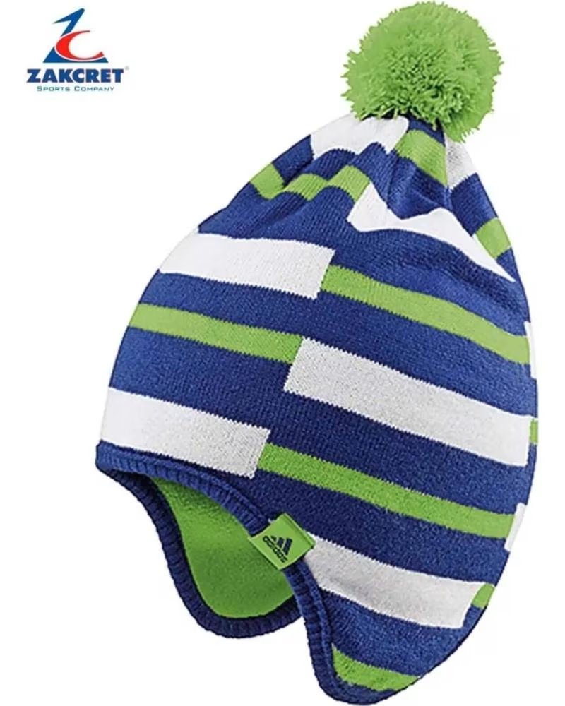ADIDAS BERRETTO IN MAGLIA CON PARAORECCHIE E PON PON MULTICOLOR