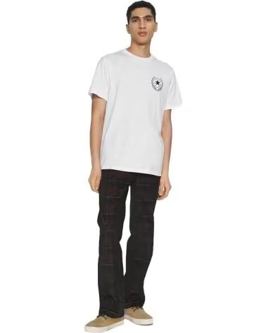CONVERSE CONVERSE HERREN KURZARM-T-SHIRT MIT HERZ- UND STERNENPRINT BLANCO