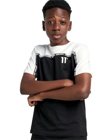 11 DEGREES CAMISETA DE MANGA CORTA EN PARA NINOS UNISEX NEGRO