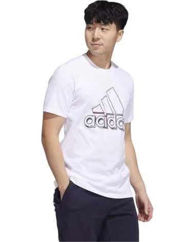 ADIDAS CAMISETA DE MANGA CORTA EN PARA HOMBRE BLANCO