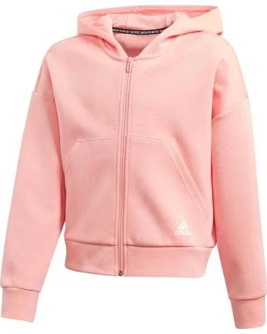 ADIDAS MOLETOM COM CAPUZ E ZÍPER ADIDAS ROSA