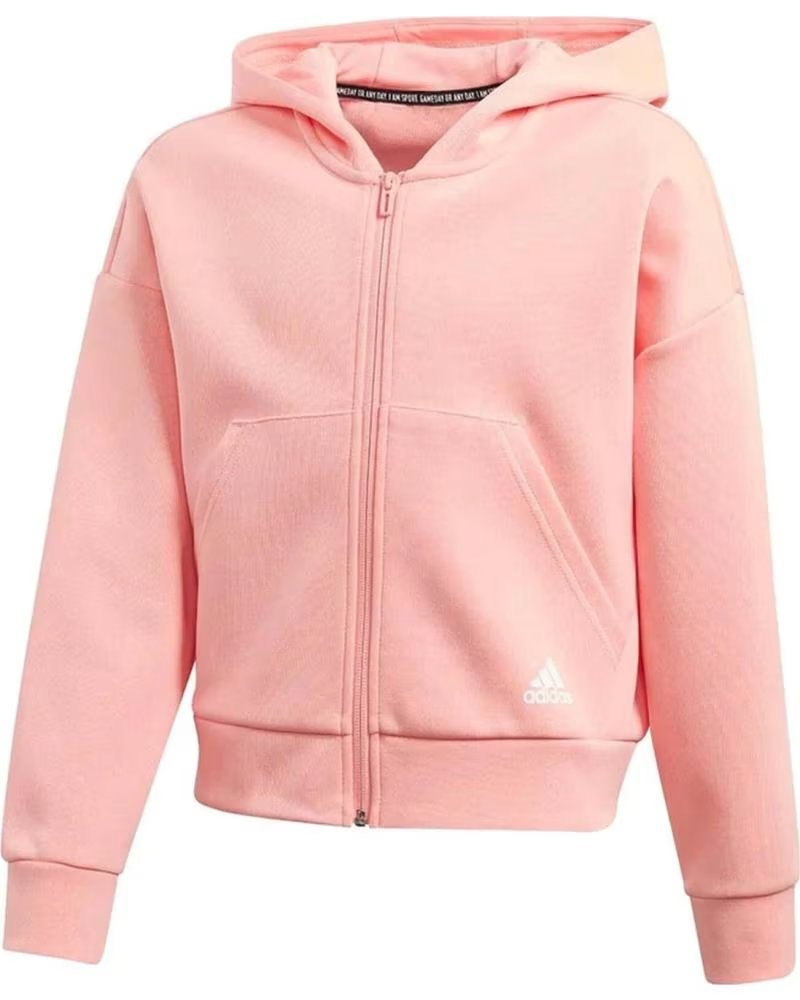 ADIDAS FELPA CON CAPPUCCIO E ZIP ADIDAS ROSA